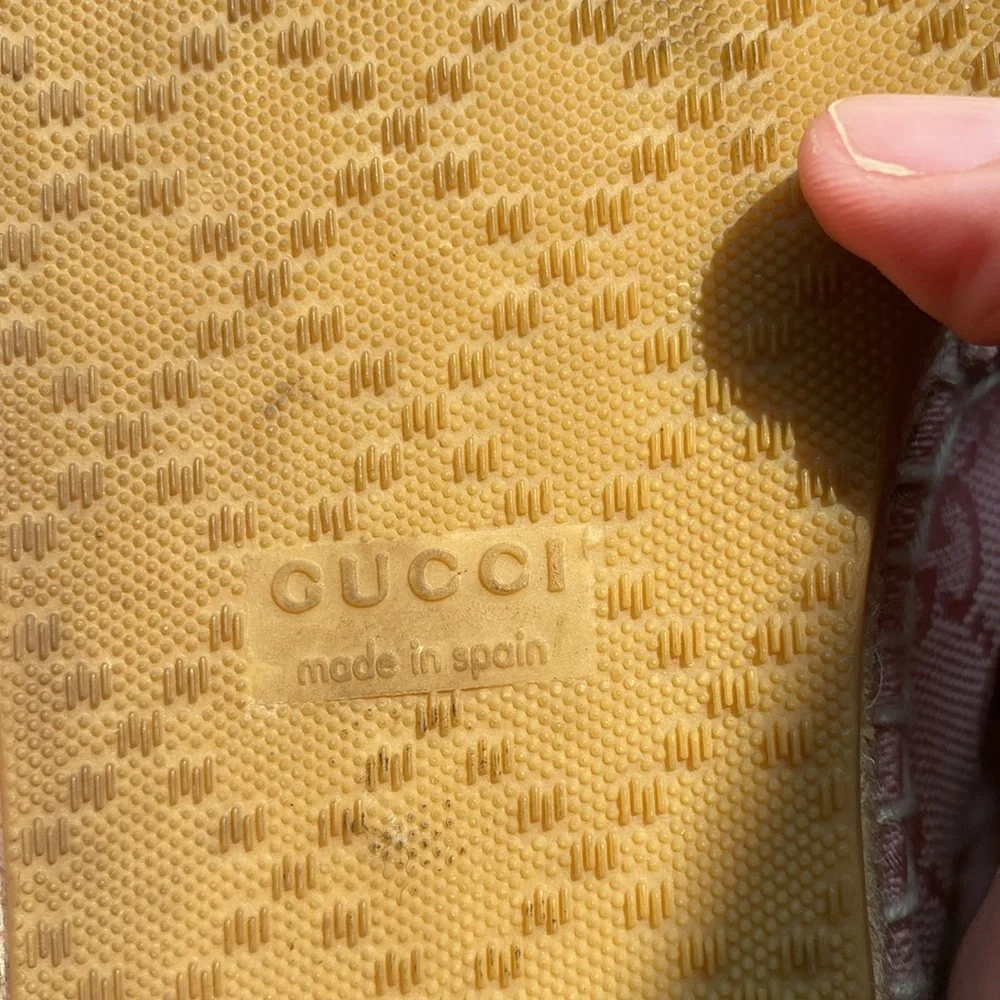 🤯AUTHENTIC GUCCI MONOGRAM GUCCIRISSMA CLOTH ESPADRILLES